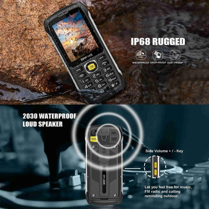 HP289 4G IP68 Rugged Phone, 2.8 inch, 4500mAh Battery, Network: 4G, BT, FM, SOS, Torch, EU Plug, US Plug, UK Plug, AU Plug