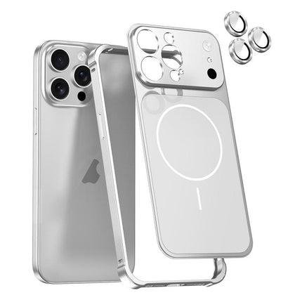 Change to 17 Series X1 Metal Frame + Lens Magnetic Phone Case, For iPhone 14 Pro, For iPhone 14 Pro Max, For iPhone 13 Pro Max, For iPhone 13 Pro