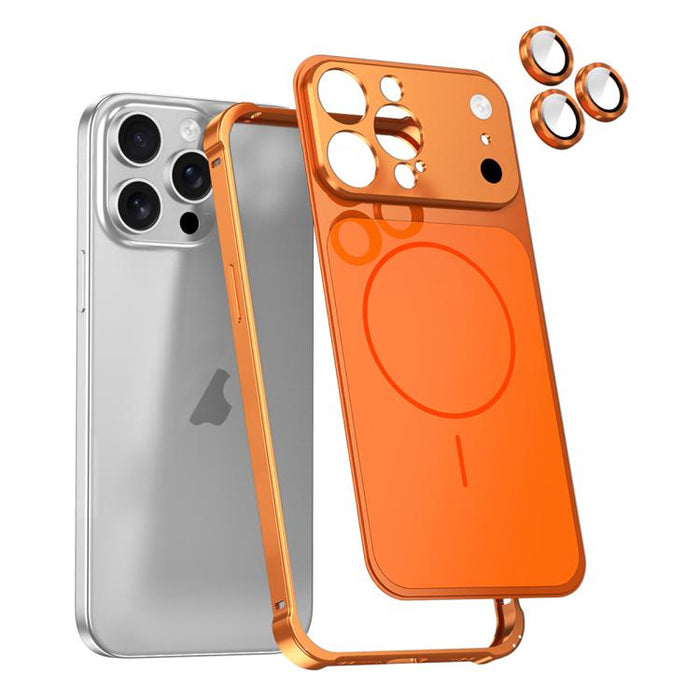 Change to 17 Series X1 Metal Frame + Lens Magnetic Phone Case, For iPhone 14 Pro, For iPhone 14 Pro Max, For iPhone 13 Pro Max, For iPhone 13 Pro