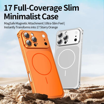 Change to 17 Series X1 Metal Frame + Lens Magnetic Phone Case, For iPhone 14 Pro, For iPhone 14 Pro Max, For iPhone 13 Pro Max, For iPhone 13 Pro
