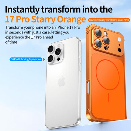 Change to 17 Series X1 Metal Frame + Lens Magnetic Phone Case, For iPhone 14 Pro, For iPhone 14 Pro Max, For iPhone 13 Pro Max, For iPhone 13 Pro