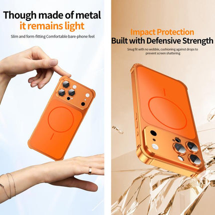 Change to 17 Series X1 Metal Frame + Lens Magnetic Phone Case, For iPhone 14 Pro, For iPhone 14 Pro Max, For iPhone 13 Pro Max, For iPhone 13 Pro