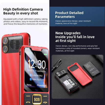YEEMI K3+ 4G Keypad Phone, 2.4 inch, LED Flashlight, Big Keyboard Big Fonts, SOS, Network: 4G, Dual SIM