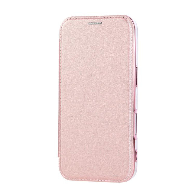 Ultra-thin Rotation Holder Magnetic Plating Vegan Leather Phone Case, For iPhone 17, For iPhone Air, For iPhone 16 Pro Max