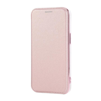 Ultra-thin Rotation Holder Magnetic Plating Vegan Leather Phone Case, For iPhone 15 Pro Max, For iPhone 15 Pro, For iPhone 15 Plus / 14 Plus