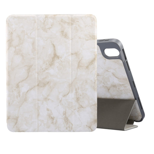 Marble Texture Pattern Horizontal Flip Leather Case, with Three-folding Holder & Sleep / Wake-up, For iPad Air 2022 / 2020 10.9