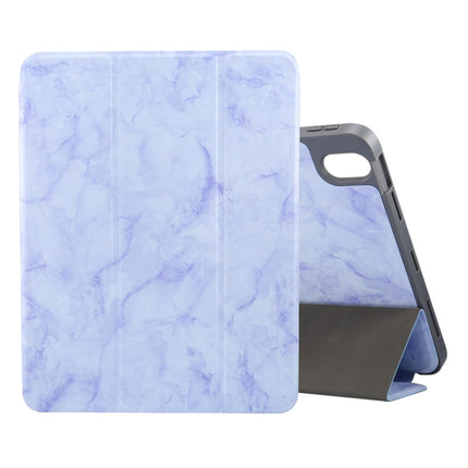 Marble Texture Pattern Horizontal Flip Leather Case, with Three-folding Holder & Sleep / Wake-up