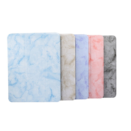 Marble Texture Pattern Horizontal Flip Leather Case, with Three-folding Holder & Sleep / Wake-up, For iPad Air 2022 / 2020 10.9