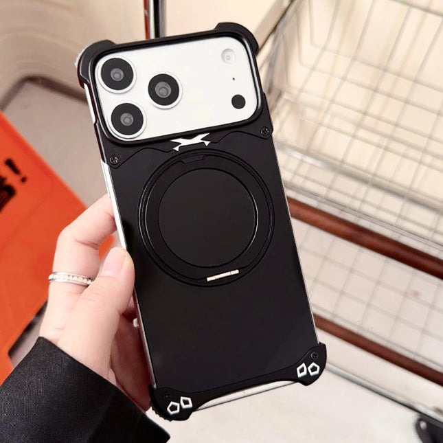 Jaguar Original Color Frameless 360 Rotation Holder Magnetic Phone Case, For iPhone 17 Pro Max, For iPhone 17 Pro