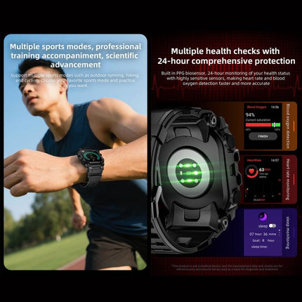 LOKMAT APPLLP 7 Max 4G Smart Watch, 2.06 inch SC8541E Quad Core, 3GB+32GB, Android 8.1, Video Call , Heart Rate