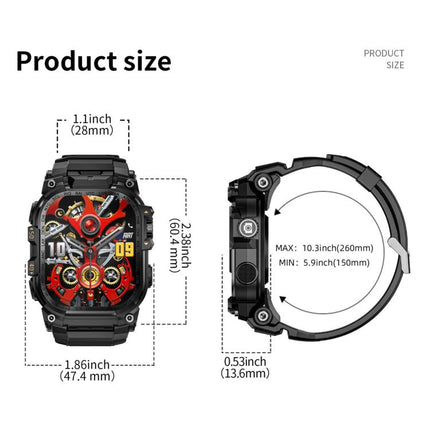 LOKMAT APPLLP 7 Max 4G Smart Watch, 2.06 inch SC8541E Quad Core, 3GB+32GB, Android 8.1, Video Call , Heart Rate