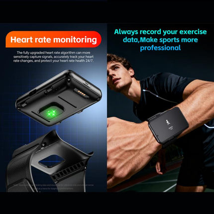 LOKMAT APPLLP Max 4G Smart Watch, 2.88 inch MT6765 Octa Core, Android 11, Heart Rate, Video Call, 6GB+128GB