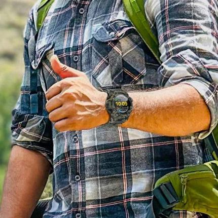 LOKMAT ATTACK T Rugged Smart Watch, 1.32 inch, BT Call, SOS, Pedometer, Sleep Tracking, Heart Rate, Blood Pressure, Blood Oxygen