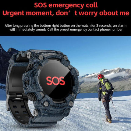 LOKMAT ATTACK T Rugged Smart Watch, 1.32 inch, BT Call, SOS, Pedometer, Sleep Tracking, Heart Rate, Blood Pressure, Blood Oxygen