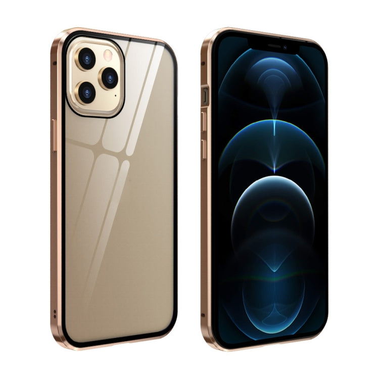 Doppelseitiges gehärtetes Glas, magnetische Adsorption, Metallrahmen, Anti-Peep-Bildschirmhülle, für iPhone 12 Pro Max, für iPhone 12/12 Pro, für iPhone 12 mini