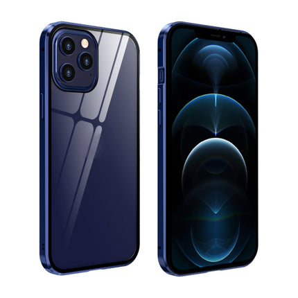 Double Sides Tempered Glass Magnetic Adsorption Metal Frame Anti-peep Screen Case