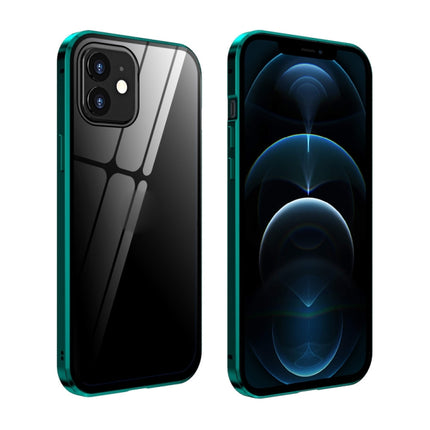 Double Sides Tempered Glass Magnetic Adsorption Metal Frame Anti-peep Screen Case