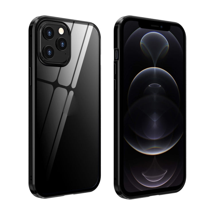 Doppelseitiges gehärtetes Glas, magnetische Adsorption, Metallrahmen, Anti-Peep-Bildschirmhülle, für iPhone 12 Pro Max, für iPhone 12/12 Pro, für iPhone 12 mini