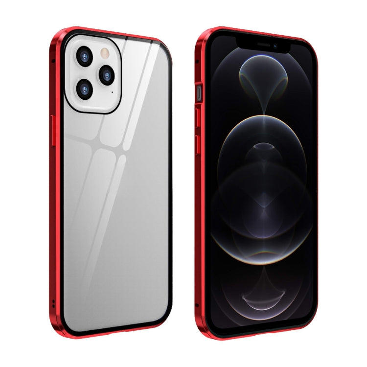 Doppelseitiges gehärtetes Glas, magnetische Adsorption, Metallrahmen, Anti-Peep-Bildschirmhülle, für iPhone 12 Pro Max, für iPhone 12/12 Pro, für iPhone 12 mini