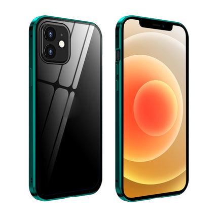 Double Sides Tempered Glass Magnetic Adsorption Metal Frame Anti-peep Screen Case