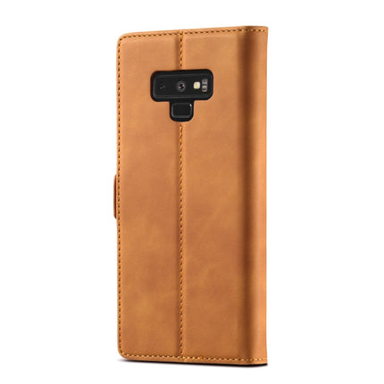 LC.IMEEK Strong Magnetism Ultra-thin Horizontal Flip Shockproof Matte TPU + PU Leather Case with Holder & Card Slots & Wallet, For Samsung Galaxy Note9