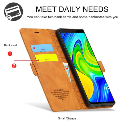 LC.IMEEK Strong Magnetism Ultra-thin Horizontal Flip Shockproof Matte TPU + PU Leather Case with Holder & Card Slots & Wallet, For Samsung Galaxy Note9