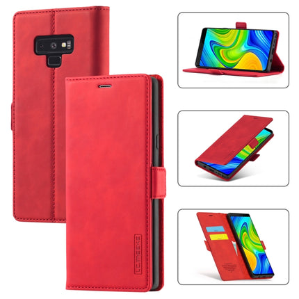 LC.IMEEK Strong Magnetism Ultra-thin Horizontal Flip Shockproof Matte TPU + PU Leather Case with Holder & Card Slots & Wallet, For Samsung Galaxy Note9