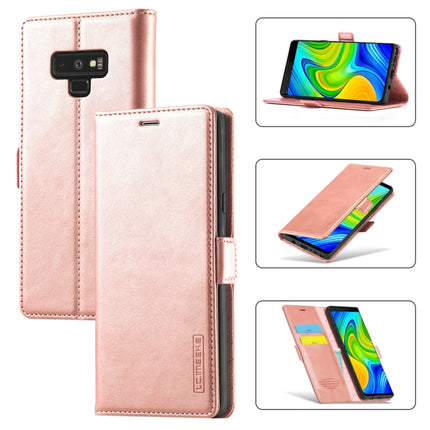 LC.IMEEK Strong Magnetism Ultra-thin Horizontal Flip Shockproof Matte TPU + PU Leather Case with Holder & Card Slots & Wallet, For Samsung Galaxy Note9