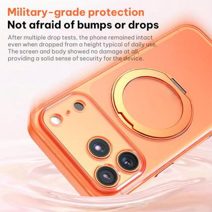 Vegan Leather Magnetic Phone Case with 360 Degrees Rotating Stand, For iPhone 17 Pro Max, For iPhone 17 Pro, For iPhone 17