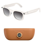 White Frame Brown Charging Case