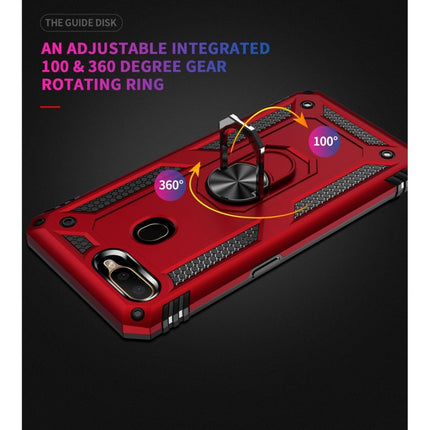 Shockproof TPU + PC Protective Case with 360 Degree Rotating Holder, For OPPO A5s