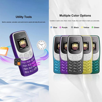 BM80 2G Mini Mobile Phone, 0.85 inch Hands Free Bluetooth Dialer Headphone, Voice Change, MP3 Music, Dual SIM, Network: 2G