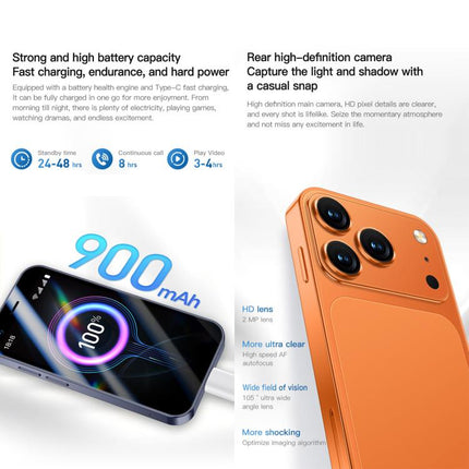 A17 mini, 2GB+16GB, 3.0 inch Android 8.1 MTK6580 Quad Core, Network: 3G, Dual SIM