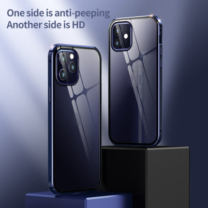 Double Sides Tempered Glass Magnetic Adsorption Metal Frame HD Screen Case, For iPhone 12 Pro Max, For iPhone 12 / 12 Pro