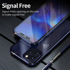 Double Sides Tempered Glass Magnetic Adsorption Metal Frame HD Screen Case, For iPhone 12 Pro Max, For iPhone 12 / 12 Pro, For iPhone 12 mini