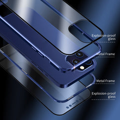 Double Sides Tempered Glass Magnetic Adsorption Metal Frame HD Screen Case, For iPhone 12 Pro Max, For iPhone 12 / 12 Pro, For iPhone 12 mini