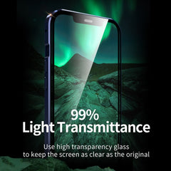 Double Sides Tempered Glass Magnetic Adsorption Metal Frame HD Screen Case, For iPhone 12 Pro Max, For iPhone 12 / 12 Pro, For iPhone 12 mini