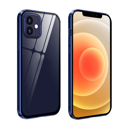 Double Sides Tempered Glass Magnetic Adsorption Metal Frame HD Screen Case