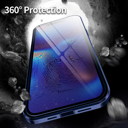 Double Sides Tempered Glass Magnetic Adsorption Metal Frame HD Screen Case