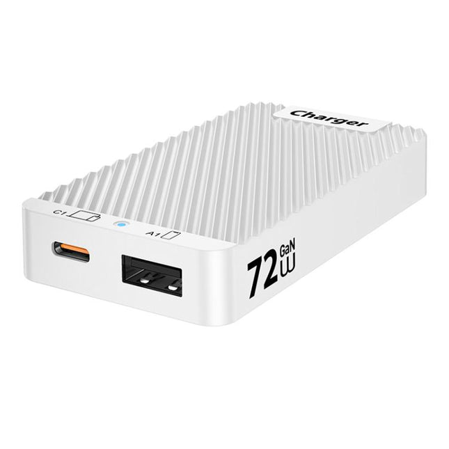 WLX-902 72W Type-C and USB Dual-Port GaN Ultra Thin Card Sized Fast Charger, US Plug, AU Plug