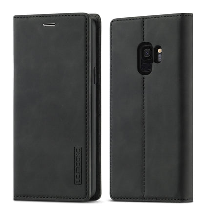 LC.IMEEKE Strong Magnetism Ultra-thin Horizontal Flip Shockproof Matte TPU + PU Leather Case with Holder & Card Slots & Wallet, For Samsung Galaxy S8, For Samsung Galaxy S8+, For Samsung Galaxy S9, For Samsung Galaxy S9+