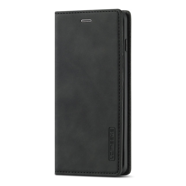 LC.IMEEKE Strong Magnetism Ultra-thin Horizontal Flip Shockproof Matte TPU + PU Leather Case with Holder & Card Slots & Wallet, For Samsung Galaxy S10, For Samsung Galaxy S10+