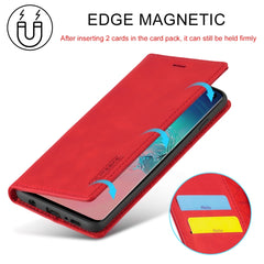 LC.IMEEKE Strong Magnetism Ultra-thin Horizontal Flip Shockproof Matte TPU + PU Leather Case with Holder & Card Slots & Wallet, For Samsung Galaxy S10, For Samsung Galaxy S10+