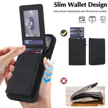 Retro Faux Leather Detachable Spring Loaded Card Bag Magnetic RFID Phone Case, For iPhone 17e / 16e, For iPhone 17 Pro Max, For iPhone 17 Pro, For iPhone 15 Plus