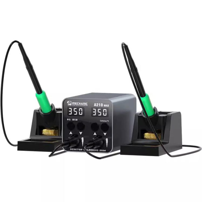 MECHANIC A210 Max Intelligent Constant Temperature Double-station Soldering Station, US Plug, EU Plug