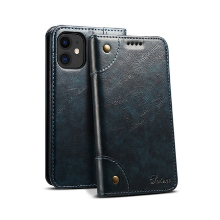 Barocke, schlichte horizontale Klapphülle aus Leder mit Halter, Kartenfächern und Geldbörse, für iPhone 12 mini, für iPhone 12 / 12 Pro, für iPhone 12 Pro Max