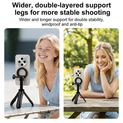 Mini Magnetic Phone Tripod Extendable Selfie Stick Phone Holder