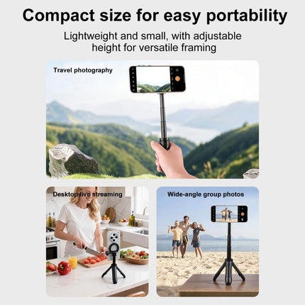 Mini Magnetic Phone Tripod Extendable Selfie Stick Phone Holder