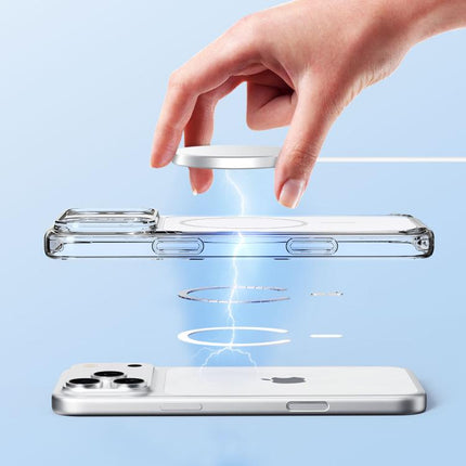 Translucent PC Magnetic Shockproof Phone Case, For iPhone 17 Pro Max, For iPhone 17 Pro
