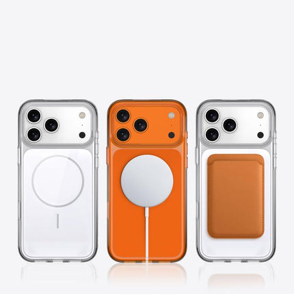 Translucent PC Magnetic Shockproof Phone Case, For iPhone 17 Pro Max, For iPhone 17 Pro